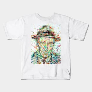 WILLIAM S. BURROUGHS watercolor portrait .5 Kids T-Shirt